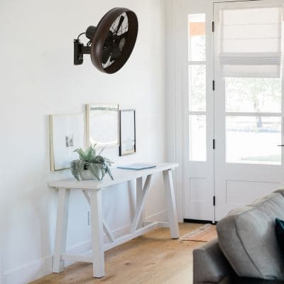 Ventilateur mural France ventilateur dans un salon 